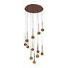 CALINA pendant light 12x7W coffee (Lucide)