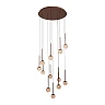 CALINA pendant light 12x7W coffee (Lucide)
