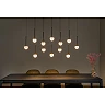 CALINA pendant light 12x7W black linear (Lucide)