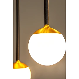 CALINA pendant light 12x7W black linear (Lucide)