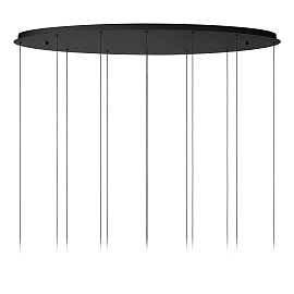 CALINA pendant light 12x7W black linear (Lucide)
