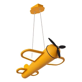 FOKKER — Children’s pendant, integrated 28W LED 2500K, Yellow/Black (Lucide)
