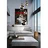 Pendant lamp "JULIUS", 5x E27, 40W, smoke grey - glass, metal - 34438-05-65 (Lucide)
