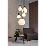 Pendant lamp "JULIUS", 5x E27, 40W, opal, glass (Lucide)