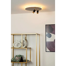 JUBEL LED CCT ceiling light Ø40 cm gun metal (Lucide)