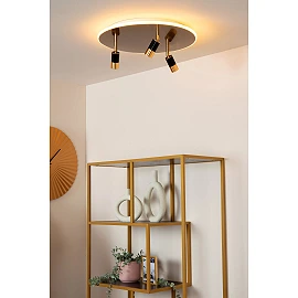 JUBEL LED CCT ceiling light Ø48 cm matt gold / brass (Lucide)