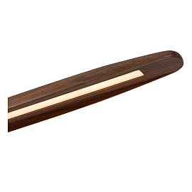 LANGHOLT pendant light 1x28W wood (Lucide)