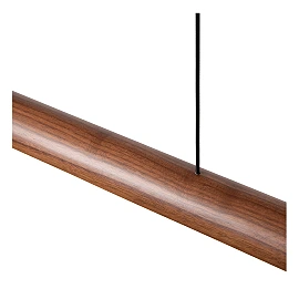 LANGHOLT pendant light 1x28W wood (Lucide)
