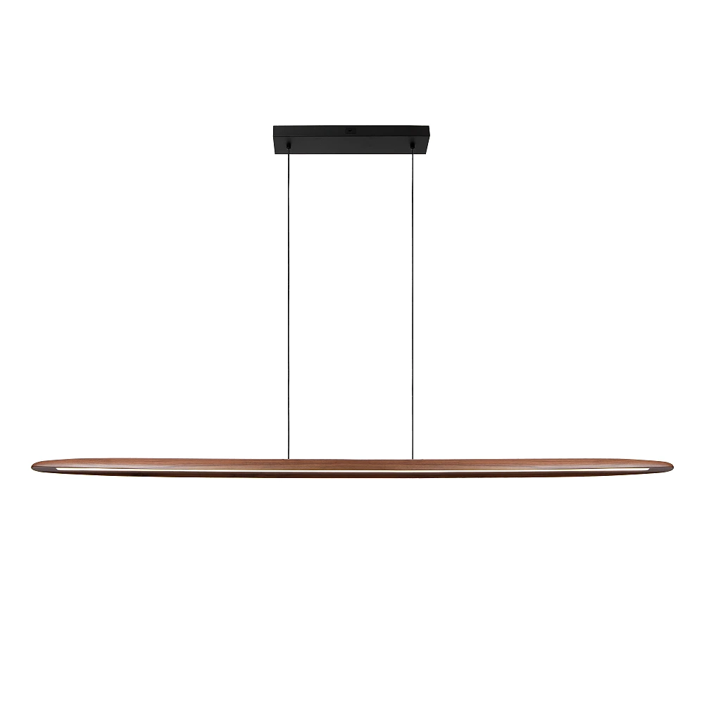 LANGHOLT pendant light 1x28W wood (Lucide)