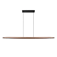 LANGHOLT pendant light 1x28W wood (Lucide)