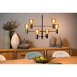 Pendant light "LEANNE", 6xE27 - 21421-06-30 (Lucide)