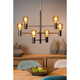 Pendant light "LEANNE", 6xE27 - 21421-06-30 (Lucide)