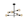 Flush ceiling light "LESTER", 6x E27, metal - 21119-06-30 (Lucide)