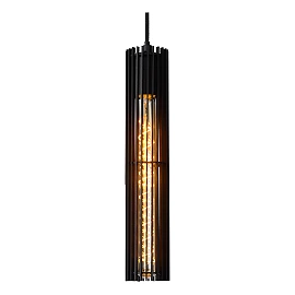 Pendant light "LIONEL", 5x E27, black, metal - 73406-05-30 (Lucide)