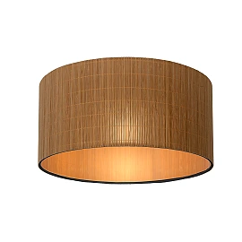 Flush ceiling light "MAGIUS", 1xE27, light wood - rotan - 03129-42-30 (Lucide)
