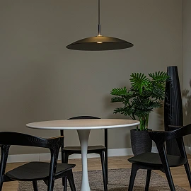 MENGA pendant light, smoke grey glass, 60 cm (Lucide)