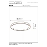 NURIA ceiling light Ø30 cm LED 18 W 2700K 3-StepDim black (Lucide)