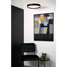 NURIA ceiling light Ø40 cm LED 24 W 2700K 3-StepDim black (Lucide)