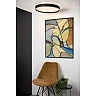 NURIA griestu gaismeklis Ø50 cm LED 36 W 2700K 3-StepDim melns (Lucide)