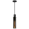 Pendant light "ORLANDO", 1x E27, smoke grey, glass - 74404-01-65 (Lucide)