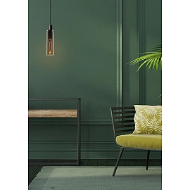 Pendant light "ORLANDO", 1x E27, smoke grey, glass - 74404-01-65 (Lucide)
