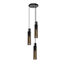 Pendant light "ORLANDO", 3x E27, smoke grey, glass - 74404-13-65 (Lucide)