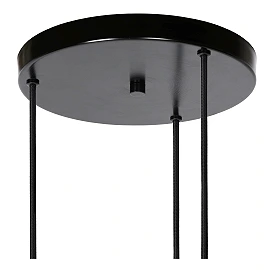 Pendant light "ORLANDO", 3x E27, smoke grey, glass - 74404-13-65 (Lucide)
