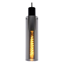 Pendant light "ORLANDO", 3x E27, smoke grey, glass - 74404-13-65 (Lucide)