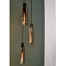 Pendant light "ORLANDO", 3x E27, smoke grey, glass - 74404-13-65 (Lucide)
