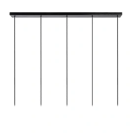 Pendant light "ORLANDO", 5x E27, smoke grey, glass - 74404-05-65 (Lucide)