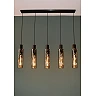 Pendant light "ORLANDO", 5x E27, smoke grey, glass - 74404-05-65 (Lucide)
