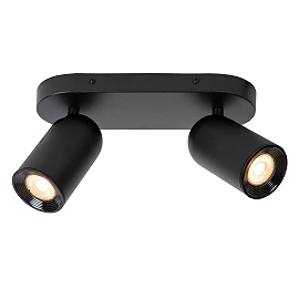 PUNCH — Ceiling light, 2xGU10, Black (Lucide)