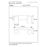 PUNCH — Ceiling light, 2xGU10, White (Lucide)