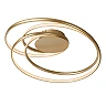 SARDANA — Flush ceiling light Ø64, LED Dim 54W 2700K, Matt Gold/Brass (Lucide)