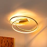 SARDANA — Flush ceiling light Ø64, LED Dim 54W 2700K, Matt Gold/Brass (Lucide)