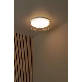 SKETES LED CCT ceiling light Ø35.2 cm 18 W transparent (Lucide)