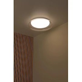 SKETES LED CCT ceiling light Ø45.7 cm 24 W transparent (Lucide)