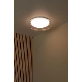 SKETES LED CCT ceiling light Ø45.7 cm 24 W transparent (Lucide)