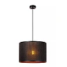 Pendant light "TAGALOG", Ø 40 cm, bamboo, black, 1x E27 - 21429-01-30 (Lucide)