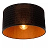 Flush ceiling light "TAGALOG", Ø 40 cm, 1xE27, bamboo, black - 21129-40-30 (Lucide)