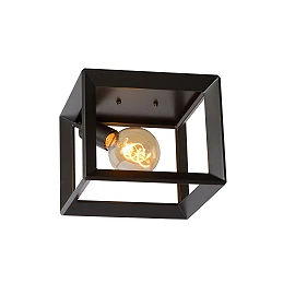 Flush ceiling light "THOR", 1x E27, grey iron - 73102-01-15 (Lucide)