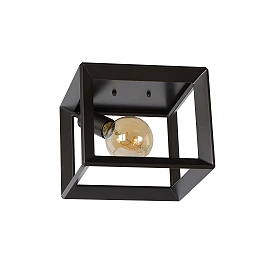 Flush ceiling light "THOR", 1x E27, grey iron - 73102-01-15 (Lucide)