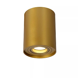 TUBE ceiling spotlight Ø9.6 cm 1xGU10 50W matt gold / brass (Lucide)
