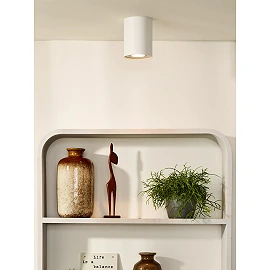 TUBE ceiling spotlight Ø9.6 cm 1xGU10 50W white (Lucide)