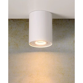TUBE ceiling spotlight Ø9.6 cm 1xGU10 50W white (Lucide)
