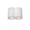 TUBE ceiling spotlight 2-light round 2xGU10 50W white (Lucide)