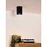 TUBE ceiling spotlight Ø9.6 cm 1xGU10 50W black (Lucide)