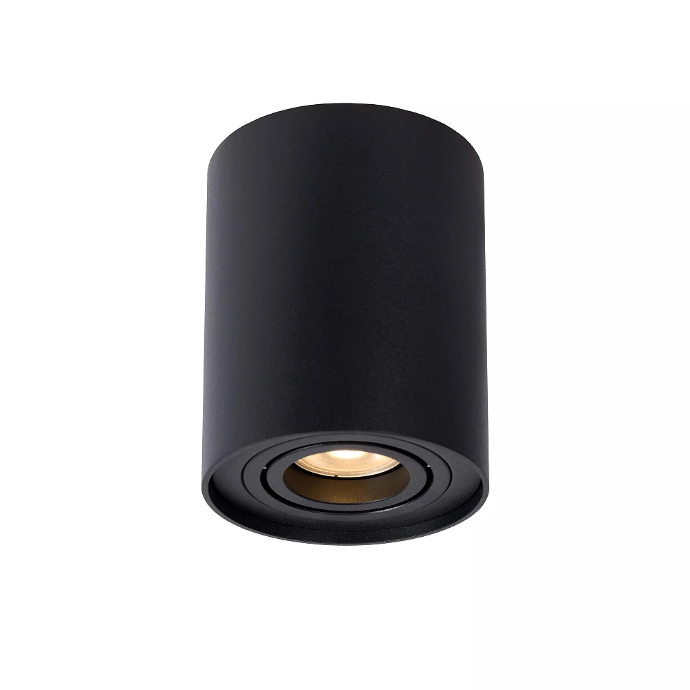 TUBE ceiling spotlight Ø9.6 cm 1xGU10 50W black (Lucide)