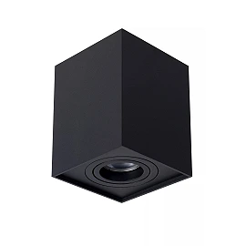 TUBE ceiling spotlight square 1xGU10 50W black (Lucide)