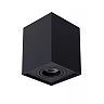 TUBE ceiling spotlight square 1xGU10 50W black (Lucide)